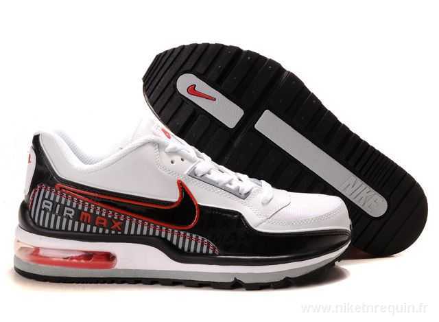 La Mode Nike Air Max Ltd Blanc Noir Chaussures Rouges